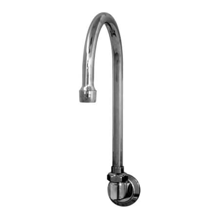 Sani-Lav Chrome-Plated Brass Wall-Mount 10" Swivel Spout With Low-Flow 0.5 GPM 2003L-0.5